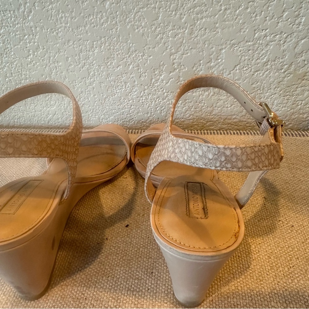 Antonio Melani Melba Nude Wedge Sandals - Picture 9 of 13